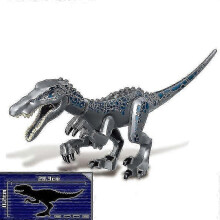(Baryonyx grey)1pc Jurassic Big Size Dinosaur Building Blocks T-rex Quetzalcoatlus Baryonyx Action Figures Kids Toys Gifts