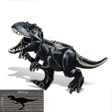 (Dark Tyrannosaurus)1pc Jurassic Big Size Dinosaur Building Blocks T-rex Quetzalcoatlus Baryonyx Action Figures Kids Toys Gifts