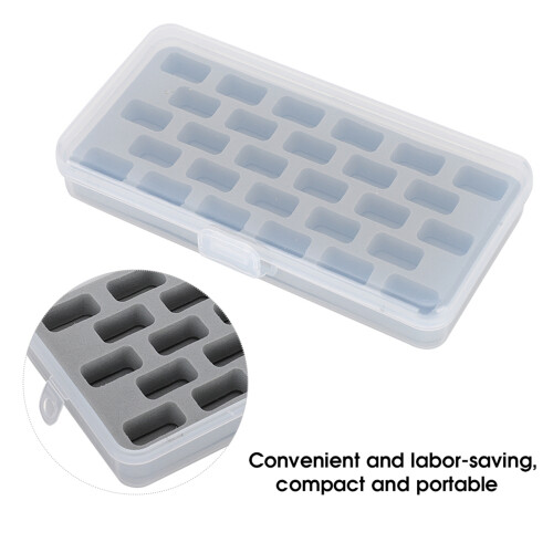 28 Slots Plastic Thread Spool Box Bobbin Storage Organizer for Sewing 2