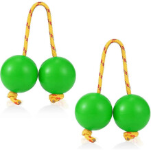 (Green) 2pairs Aslatua Shakers, Kashaka Musical Percussion Instrument, African Asalato Shaker Rattle, Aslatuas Rhythmic Ball, Music E Shaker - RiRi