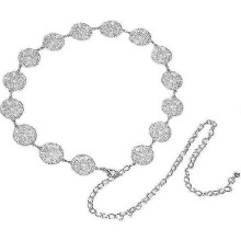 Waist Chain Belt,Women's Decorative Waist Belt Metal Belt Strap Sash Beach Body Chain - RIpj