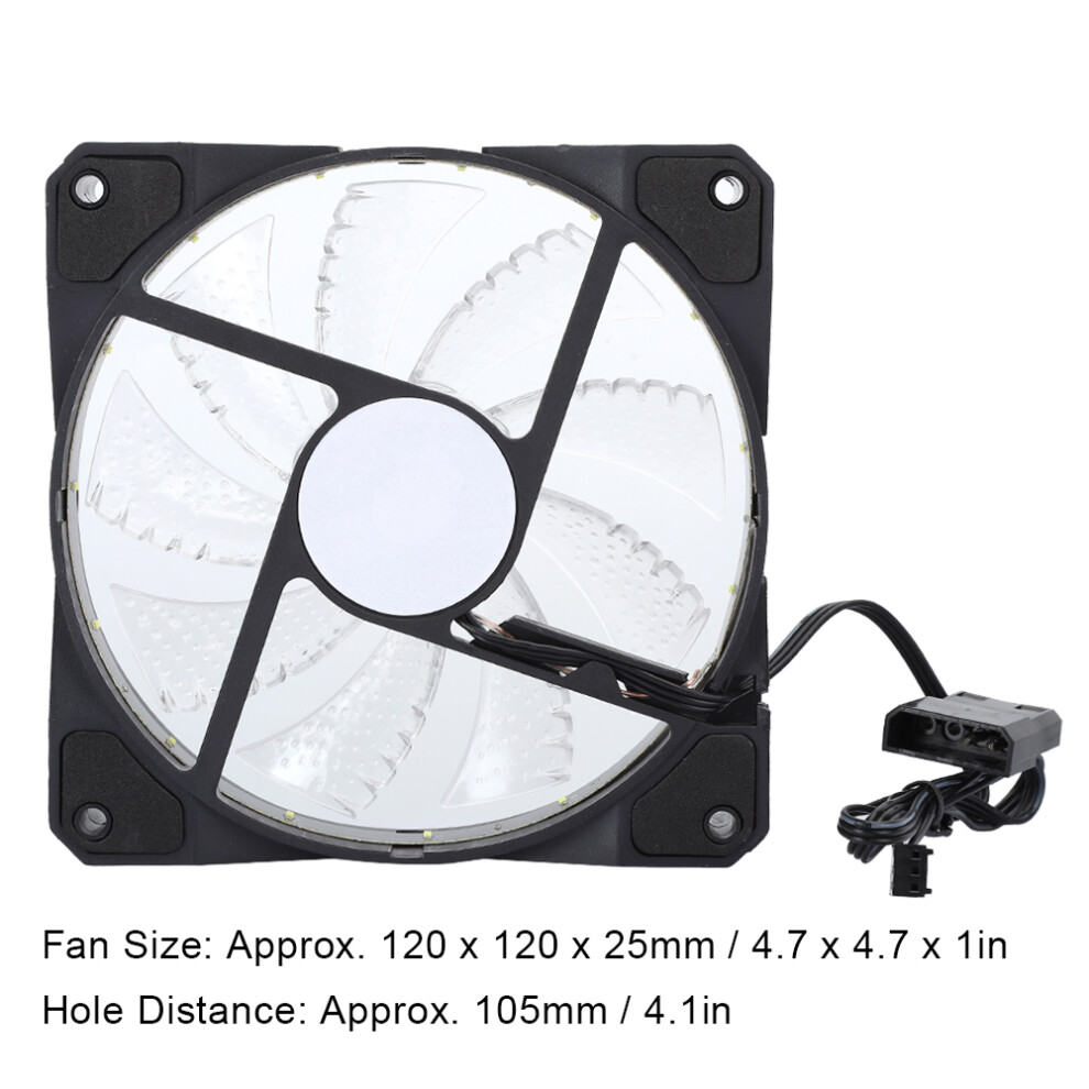 120Mm Rgb Pc Chassis Fan, 15- Led, 19Db, 1200Rpm, 4W Light 8781392114873