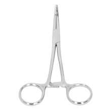 14cm Stainless Steel Curved Tip Hemostatic Forceps for Livestock and Pets