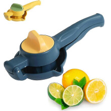 (Blue) Lemon Squeezer, Manual Juicer Lemon Squeezer, Juicer Citrus Lemon Squeezer, New Upgrade Fruit Juicer With Rotation Button Kitchen Tool