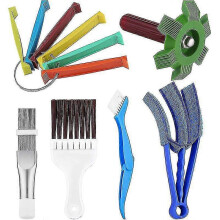6 Pieces Air Conditioner Fin Cleaner Set, Fin Comb Condenser Fin Straightener Brush, Evaporator Radiator Repair Clean Set
