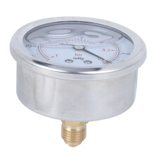 TS PGGZ60Z4-0bar Vacuum Pressure Gauge 68mm Industrial Use