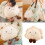 Soft Plush Dumpling Pillow Stuffed Seat Cushion For Napping-40 3