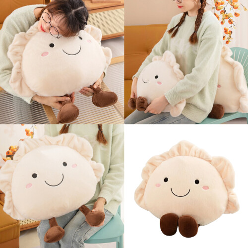 Soft Plush Dumpling Pillow Stuffed Seat Cushion For Napping-40 2