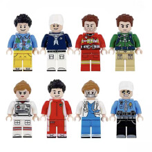 8 PCS Police officer Sailor Firefighter Doctor Astronaut Worker Building Block Set Role Play Game for Party