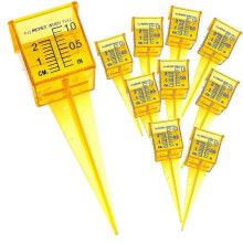 10pcs Plastic Rain Gauge Outdoor Water Rain Gauge Water Measuring Tool 1.5 Inch Sprinkler Gauge - RiRi