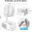 USB fan, mini table fan, rechargeable battery (1200 mAh), 3 speed settings 2