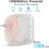 USB fan, mini table fan, rechargeable battery (1200 mAh), 3 speed settings 4