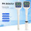 Digital PH Meter Multipurpose Acidity Meter Pen Type PH/ORP/TEMP Tester Soil Analyzer with Display for Pool Aquarium 5
