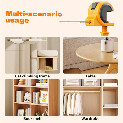 Automatic Cat Toy Interactive Electric Adjustable Cat Toy with Indoor  Cat Toy B 2
