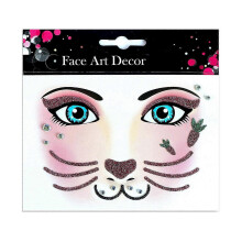 (rabbit) Blingbling Temporary Makeup Stickers Crystal Glittered Stickers Festival Holiday Costumes Blingbling Face Jewels Animal