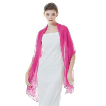 (Rose) Shawlswrapsforwomenweddingevening Partybride Bridesmaid Lightweight Silky Solid Scarves Summer Sheer Large Bikini Cover Up
