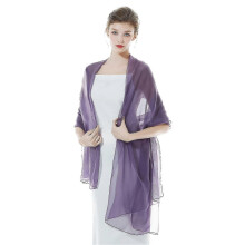 (Eggplant Purple) Shawlswrapsforwomenweddingevening Partybride Bridesmaid Lightweight Silky Solid Scarves Summer Sheer Large Bikini Cover Up