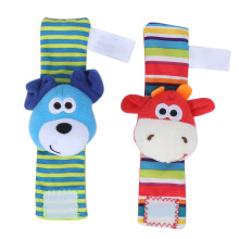 Cute Cartoon Wrist Rattles for Infants