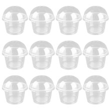 20Pcs Transparent Dessert with Sturdy Lids for Kitchen Use
