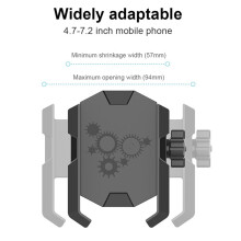 Verstellbare Handyhalterung für Motorrad und Roller, Fahrrad-Handyhalterung, Lenkerclip für Motorräder und Fahrräder