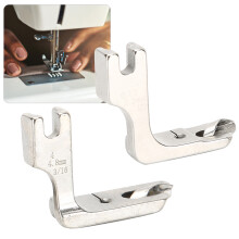 2Pcs Industrial Hemmer Foot for Sewing Machine 1/8 & 3/16 Inches