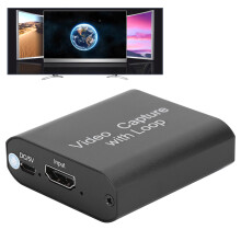 Loop Out HDMI Video Capture Dongle 4K 1080P USB2.0 Aluminum Alloy