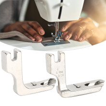 2 Stück Hemmerfuß für Nähmaschine, Flacher Umschlag-Hemmer 1/8" & 3/16"