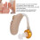 Portable Hearing Aids Set with Earplugs, Storage Box, 130dB Max Output 12
