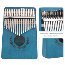 17 Key Thumb Piano Portable