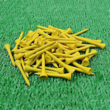 (100Pcs Yellow) 100Pcs 54MM Colored Wood Golf Tees Wooden Supplies Accessories