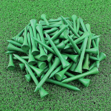(100Pcs Green) 100Pcs 54MM Colored Wood Golf Tees Wooden Supplies Accessories