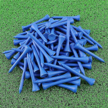 (100Pcs Blue) 100Pcs 54MM Colored Wood Golf Tees Wooden Supplies Accessories