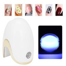 Mini 12W UV LED Nail Dryer with 3 Beads, USB Power, 365/405nm