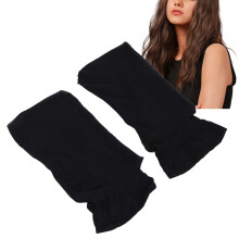 30pcs Black Nylon Stretch Wig Cap Set, 20cm Portable Washable
