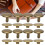 200 Sets Double Cap Rivet Iron Studs 12x10mm for Leather Clothes 13