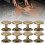 200 Sets Double Cap Rivet Iron Studs 12x10mm for Leather Clothes 1