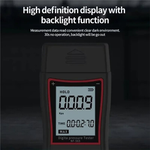 Digital Manometer Lufttrycksmätare NF-565 Differenstrycksmätare 105 KPa Differenstrycksmätare 2