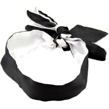 (White) 2pcs Satin Eye Mask Blindfold, Soft Satin Eye Mask Sleeping Eye Mask Two-color For Meditation Adults Couples Lovers - Ri