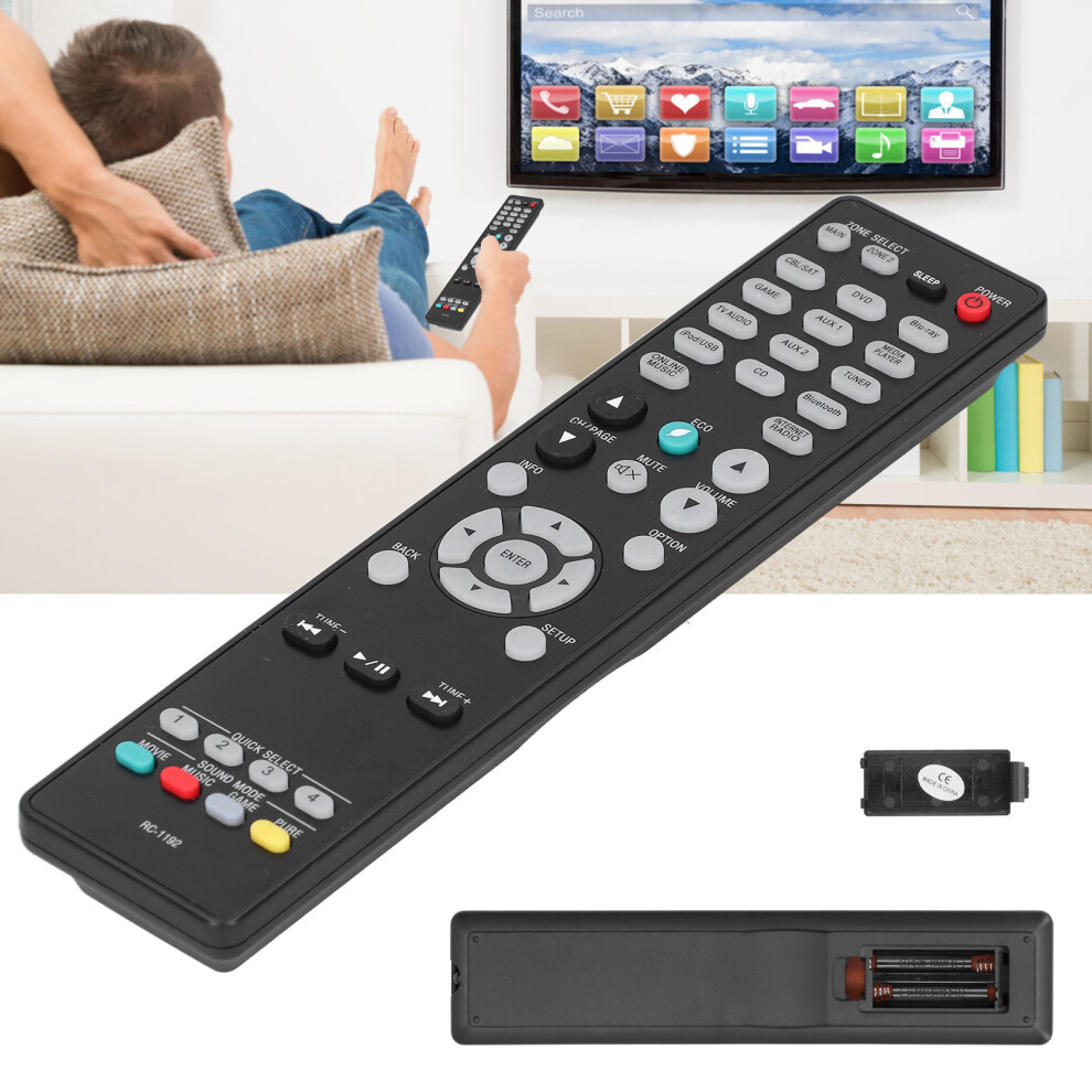 Rcâ1192 Universal Lcd Tv Remote Control, Abs, 85.0G Black 9371392118354