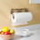 Bronze Wall Mounted Paper Towel Holder with Elegant Scroll Design for SpaceSaving Kitchen Use 2
