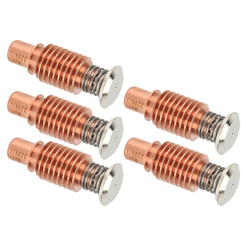 5Pcs Copper Plasma Torch Electrodes High Temp Resistance Model 220971