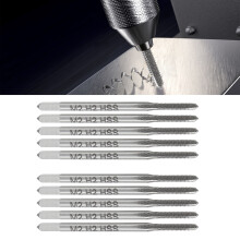 10Pcs M2 x 0.4 HSS Tap Drill Set High Speed Steel Bottom Machine Tools