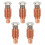 5Pcs Copper Plasma Torch Electrodes High Temp Resistance Model 220971 9