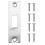 Double-Sided Stainless Steel Bathroom Door Lock with Ring Handle, Silver 10
