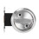 Double-Sided Stainless Steel Bathroom Door Lock with Ring Handle, Silver 5