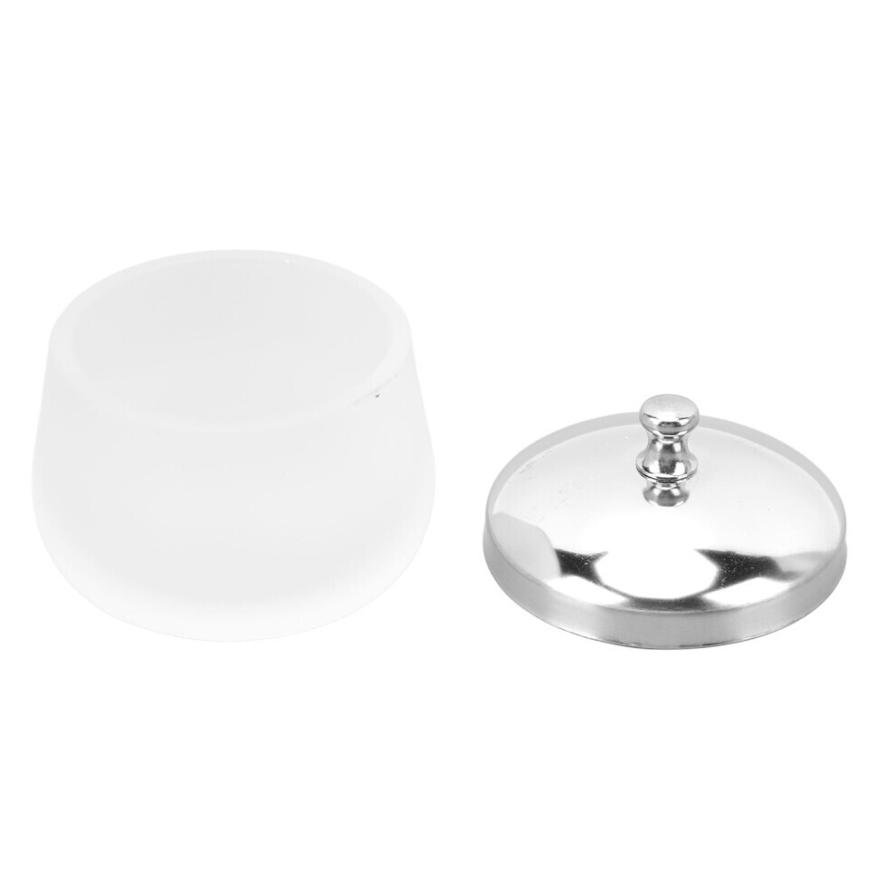 Nail Art Cup Exquisite Frosted Glass Nail Dappen Dish with Metal Lid for Manicure Shop Salon