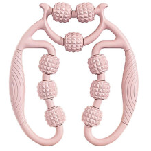 (Pink)Circular Leg Clamp, Yoga Circular Muscle Roller for Deep Tissue Relaxation, Accupoint Therapy Massager for Legs Neck Arms