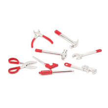 12-Piece Zinc Alloy Mini Tool Kit for Dollhouse, Household Decor