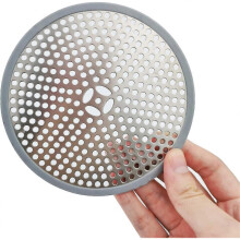 Hair Catcher, Shower Drain Cover,12 Cm Round Hair Drain Catcher Clog-free Drain Filter for Bathroom - DD