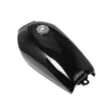 (1) Black Motorcycle Universal 9l Gas Tank Cafe Racer Vintage Fuel Tank With Cap Switch For Honda Cg125 Cg125s Cg250